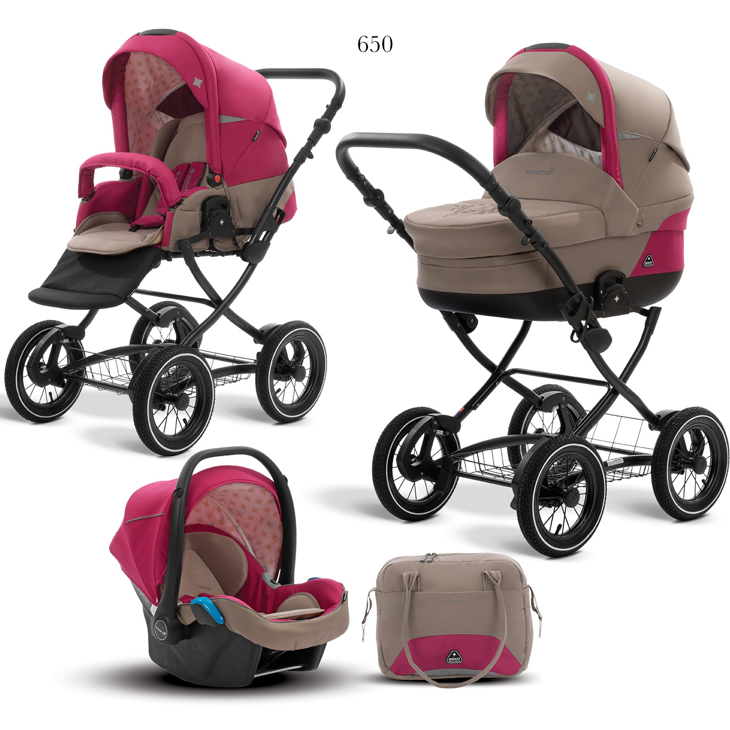 Коляска 3 в 1 Noordi Polaris Classic 650