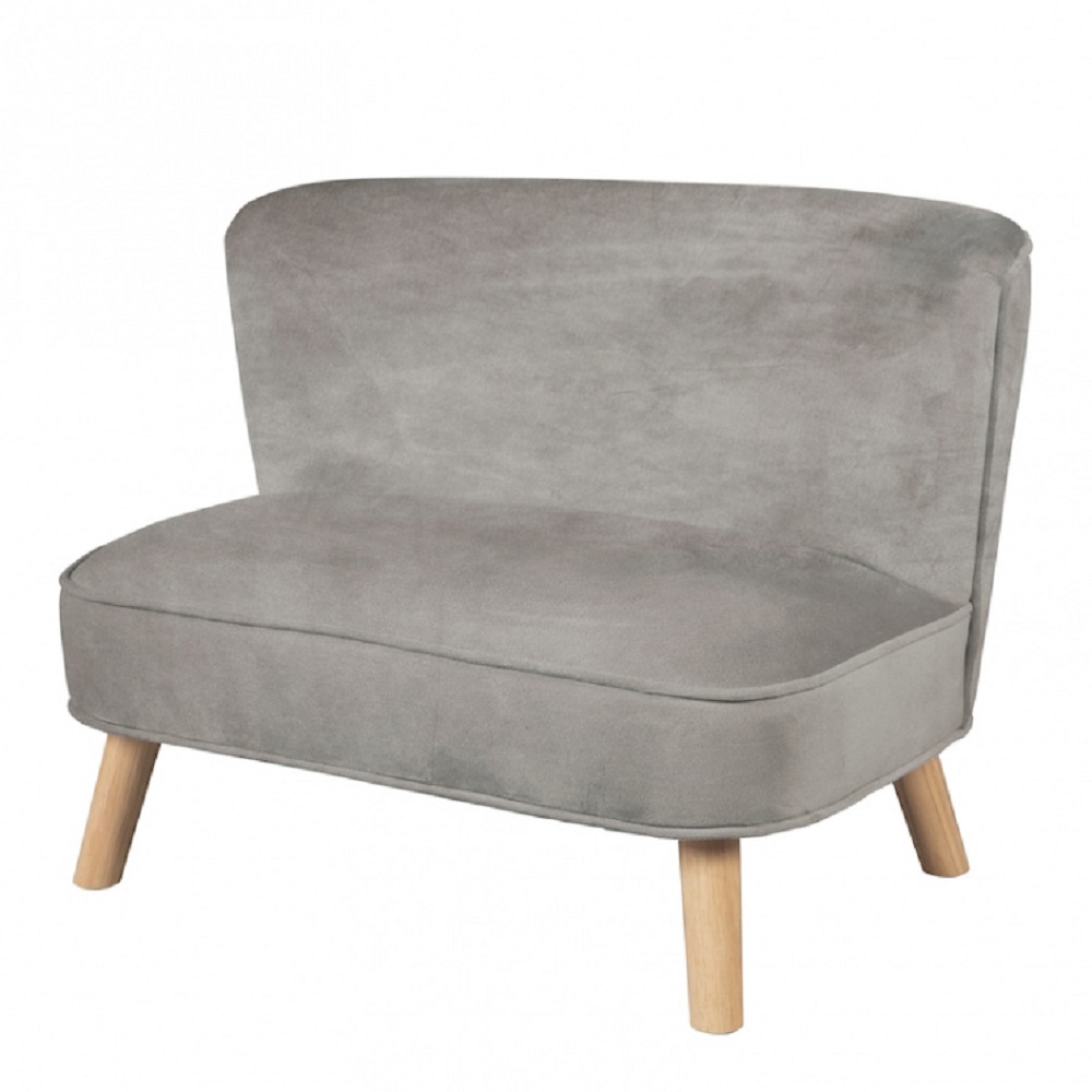 Детский велюровый диван ROBA Lil Sofa Серый