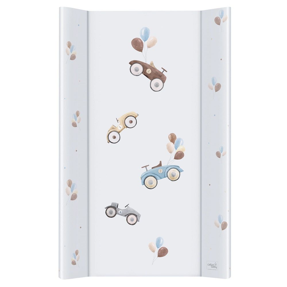 Пеленальный матрасик Ceba Baby Comfort 80 см без изголовья на кровать 125x65 см W-212 Retro Cars