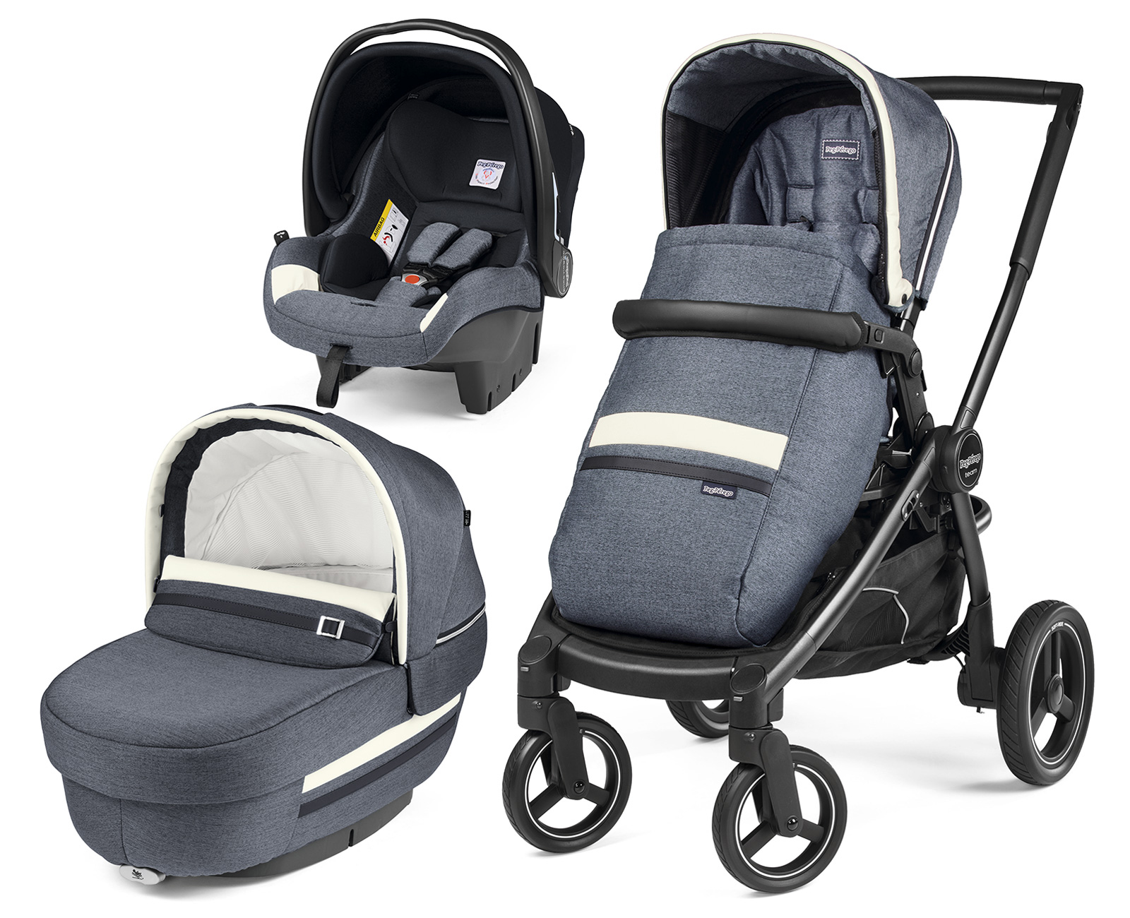 Коляска 3 в 1 Peg Perego Team Elite SL Set Modular Luxe Mirage