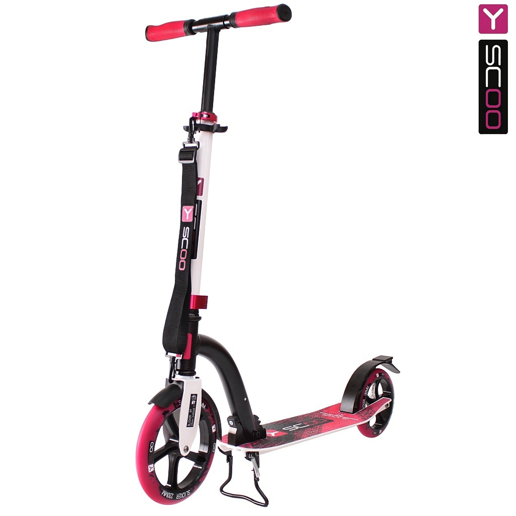 Самокат Y-SCOO RT 230 SLICKER NEW Technology fuksia