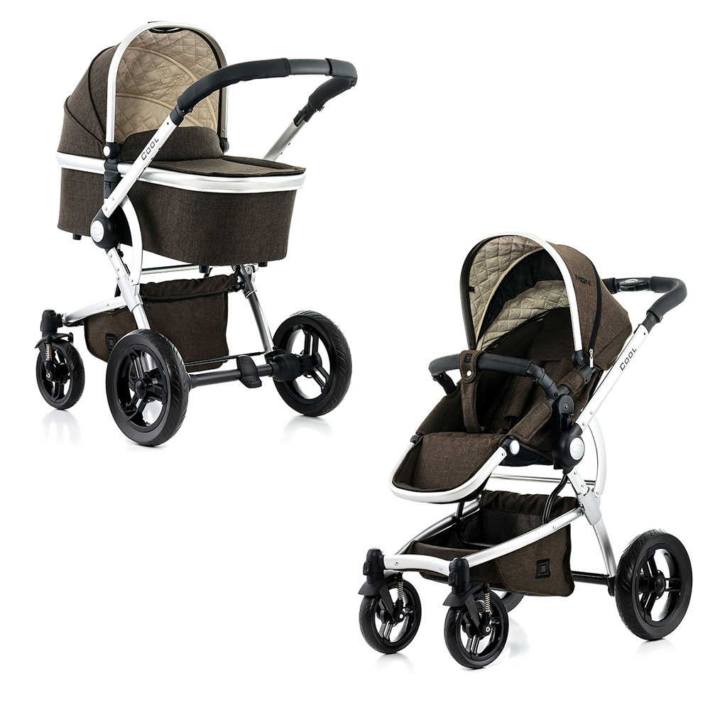 Коляска 2 в 1 Moon Cool Brown Melange (978)