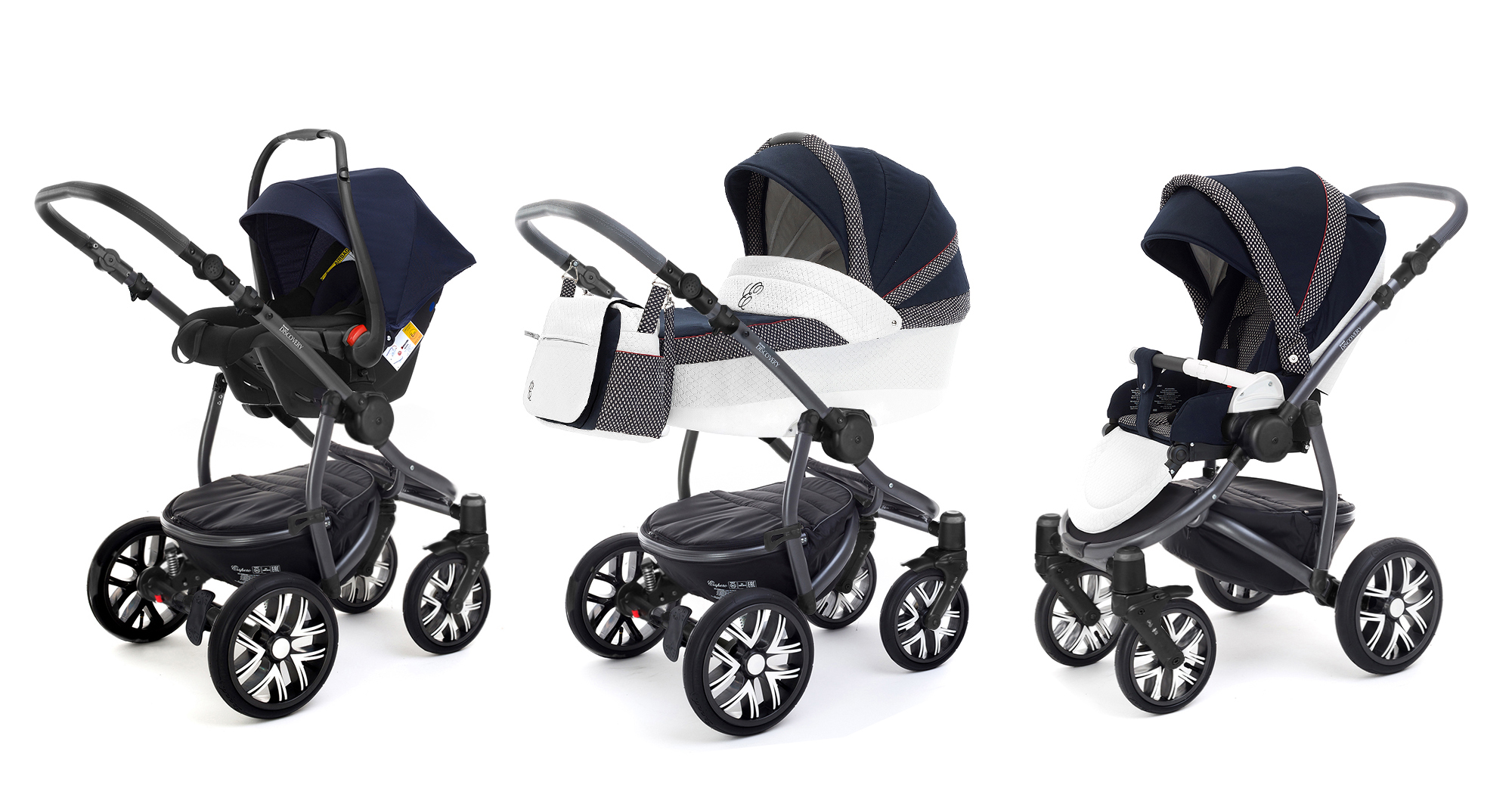 Коляска 3 в 1 Esspero Grand Discovery (шасси Graphite) Royal Deep Ocean