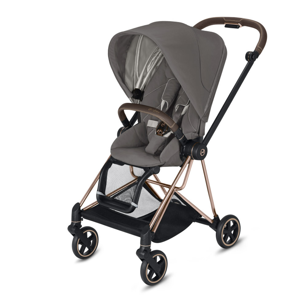 Прогулочная коляска Cybex MIOS III (шасси Rosegold) Soho Grey