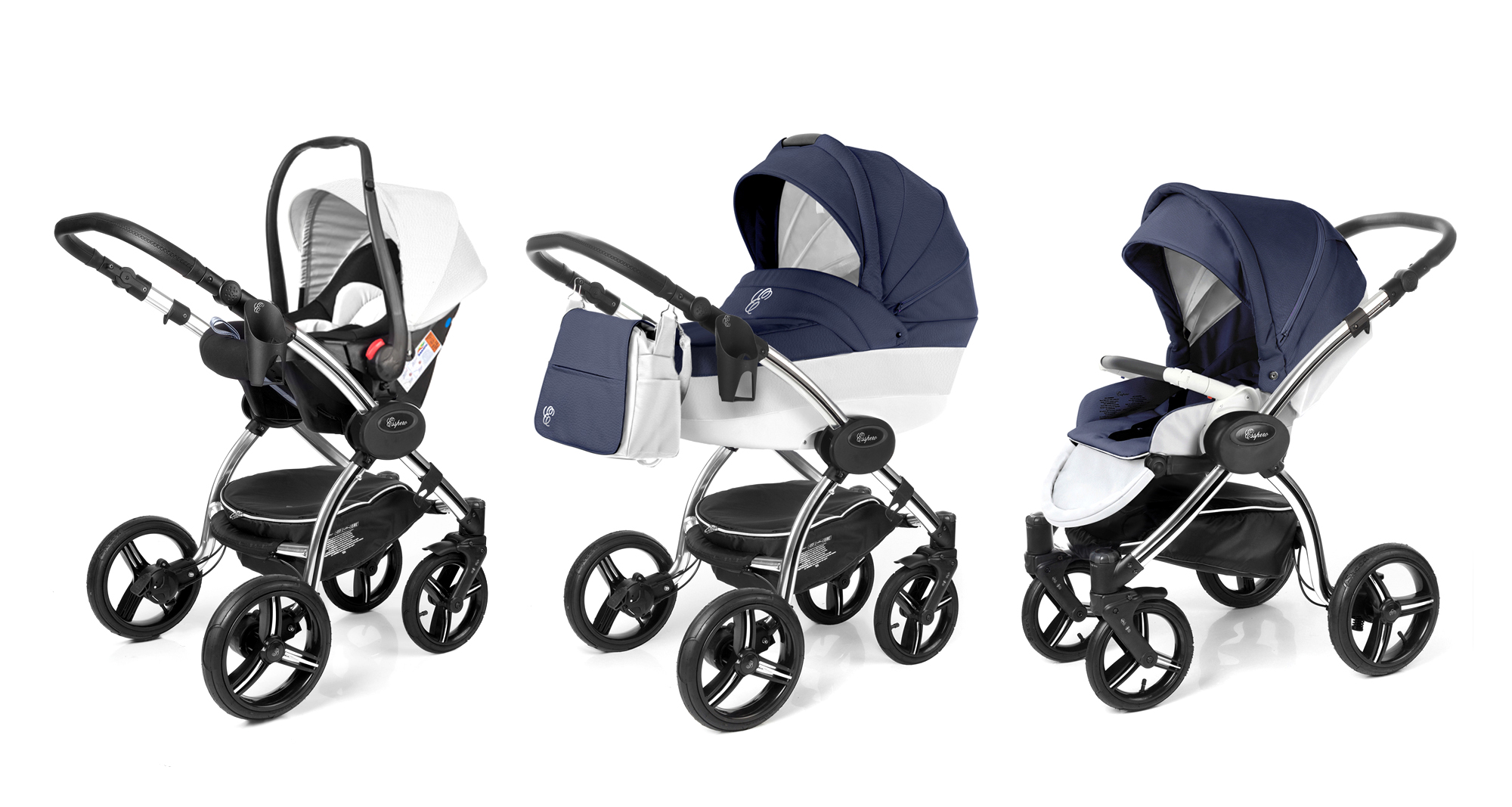 Коляска 3 в 1 Esspero Grand I-Nova (шасси Chrome) Mar leatherette
