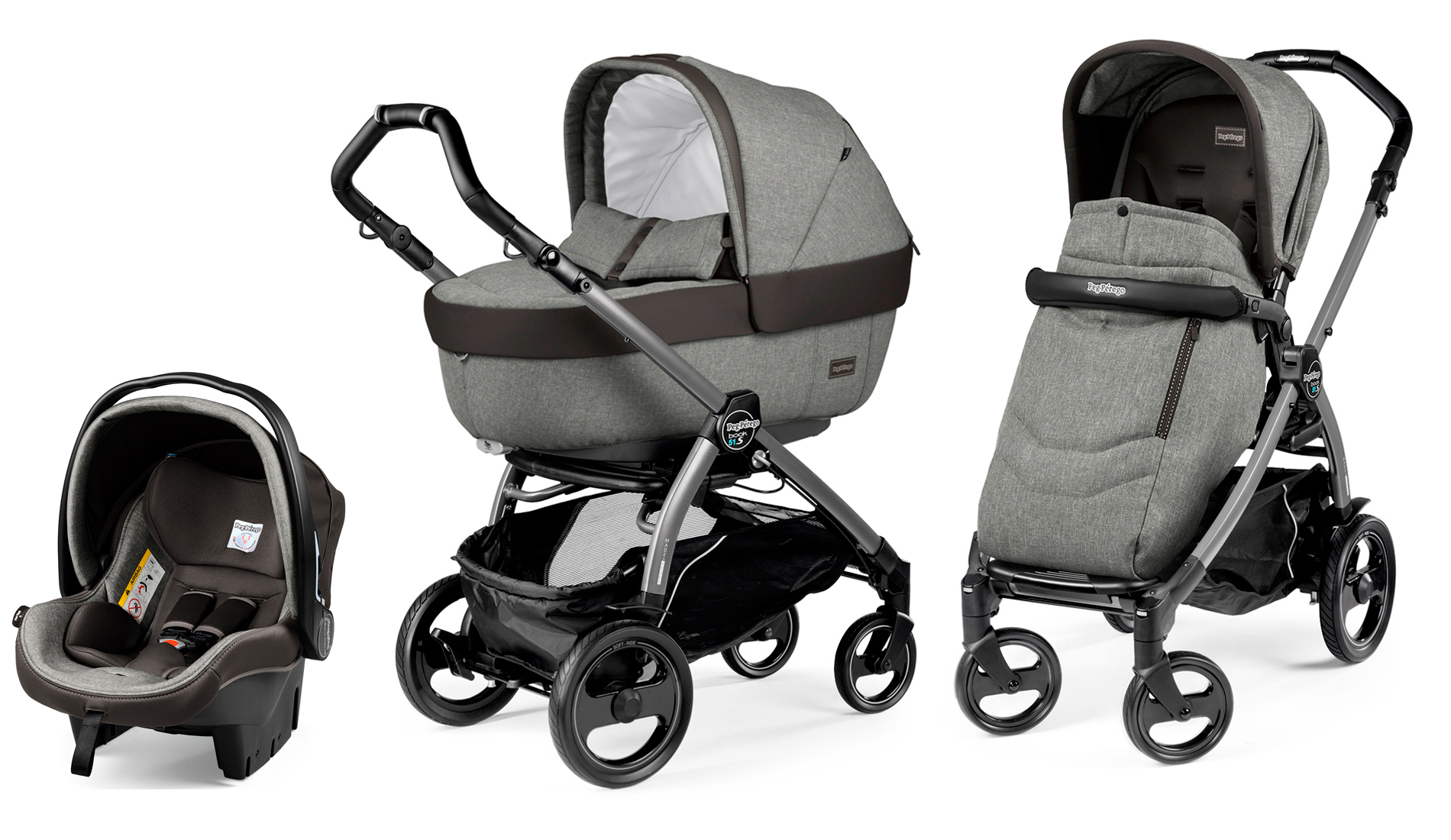 Коляска 3 в 1 Peg Perego Book 51 S Elite Modular System (шасси Jet) Atmosphere
