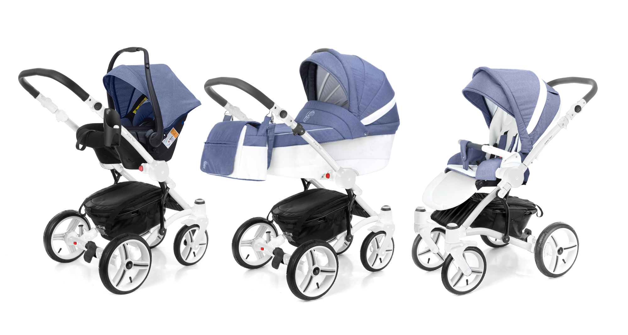 Коляска 3 в 1 Esspero Grand Tour Jeans Blue