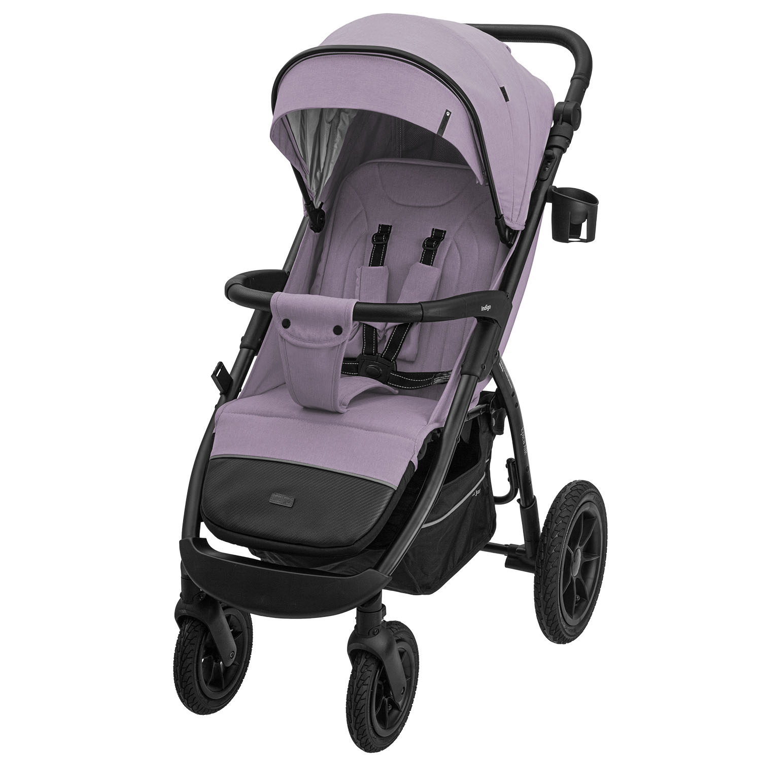 Прогулочная коляска INDIGO EPICA XL AIR с сумкой фиолетовый