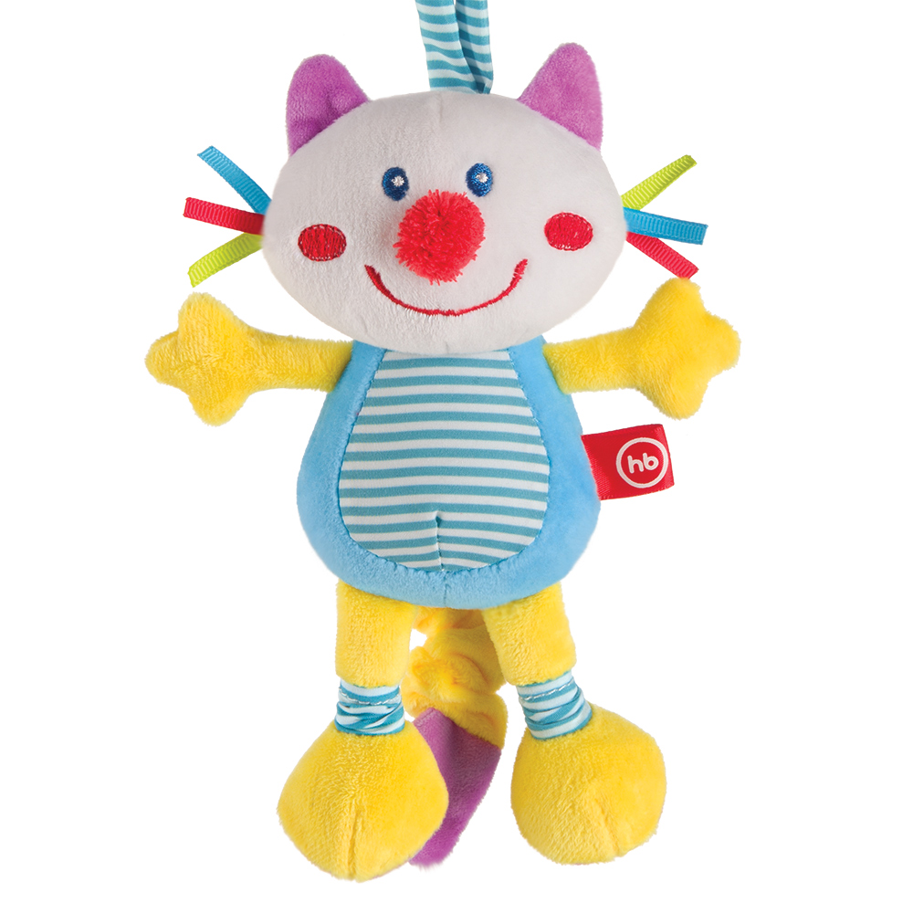 Подвесная игрушка-растяжка Happy Baby Кот (с вибрацией)