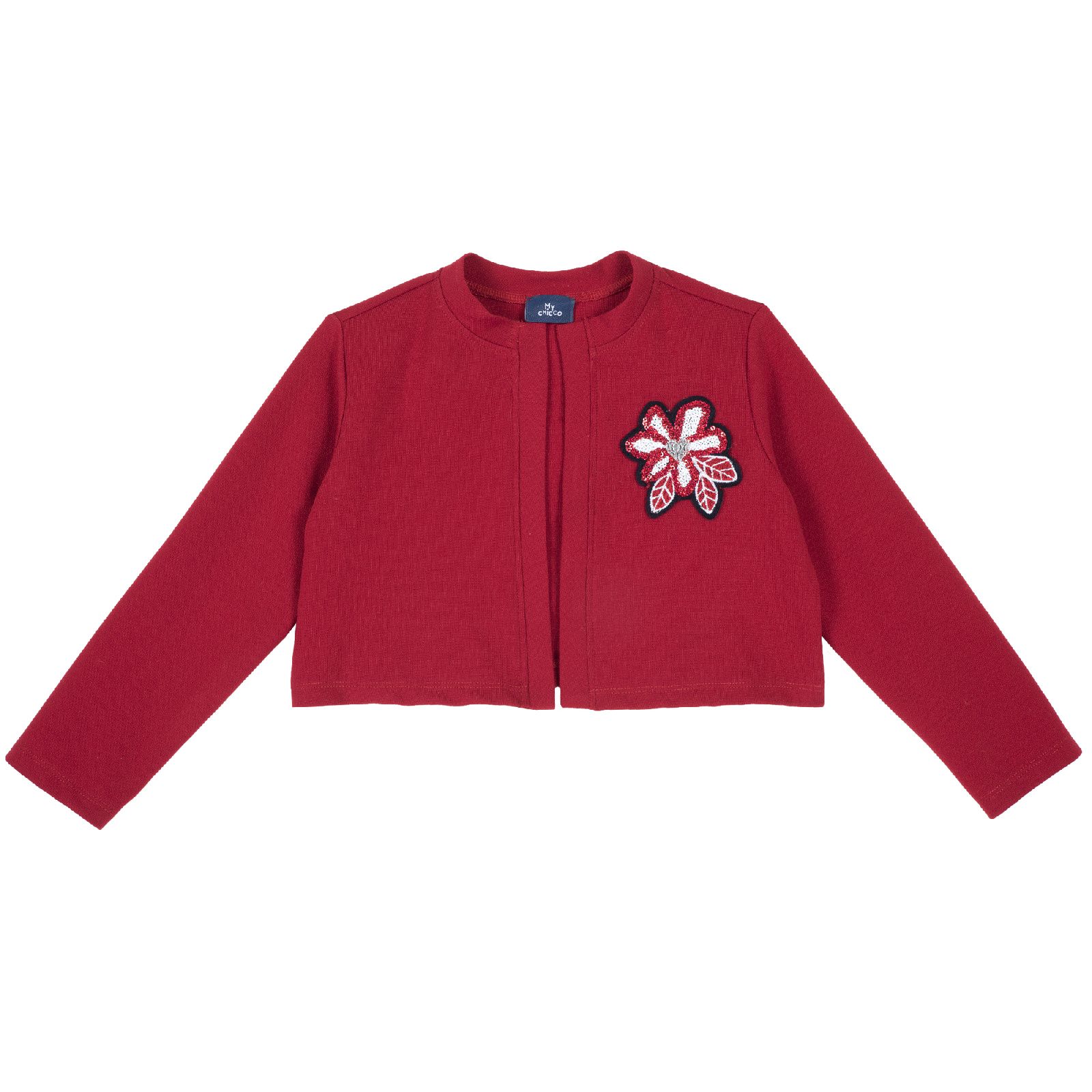 Болеро Chicco для девочек, цвет красный Красный, р.104