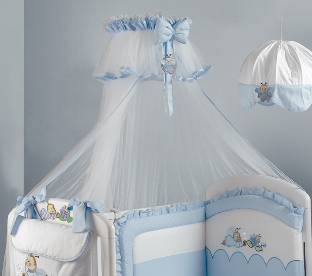 Балдахин с держателем Roman Baby LUCCIOLE Light Blue (Голубой)