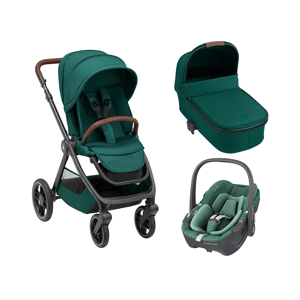 Коляска 3 в 1 Maxi-Cosi Oxford Pebble 360 Essential Green