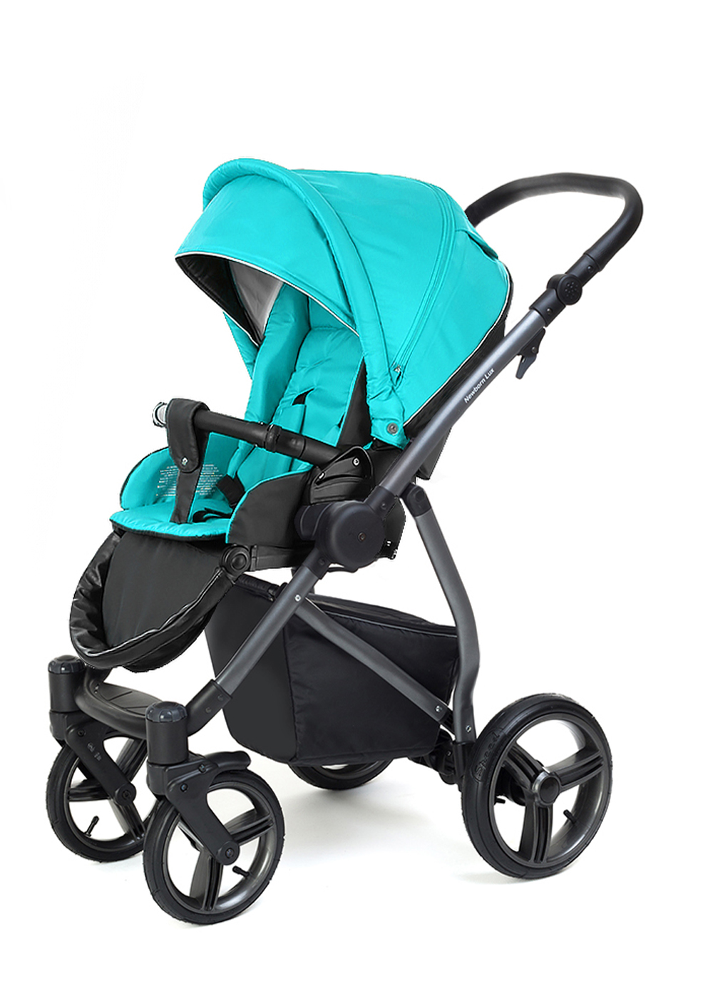 Прогулочная коляска Esspero Newborn Lux Alu (шасси Graphite) Aqua