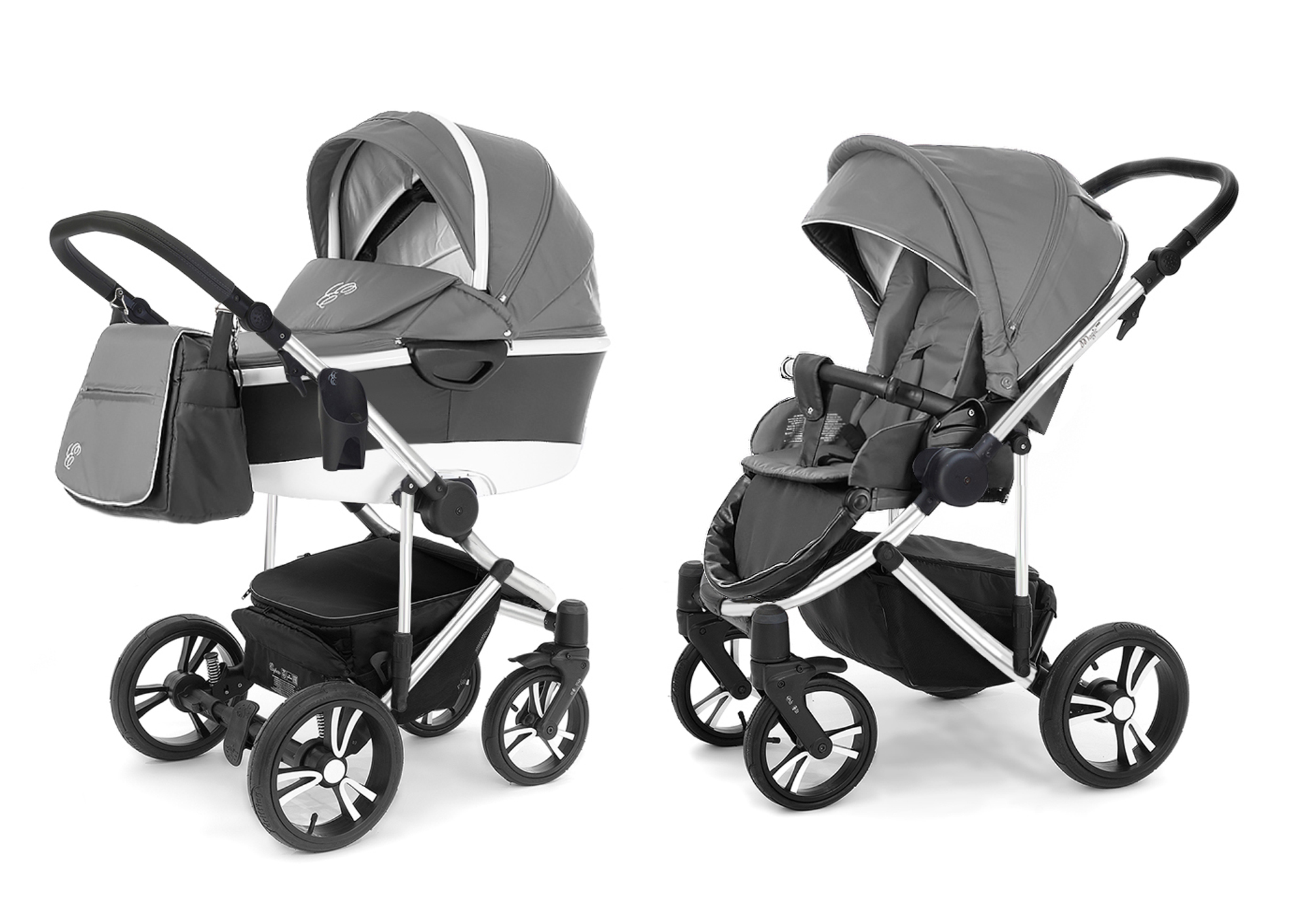 Коляска 2 в 1 Esspero Magic Pro Alu (шасси Chrome) Grey