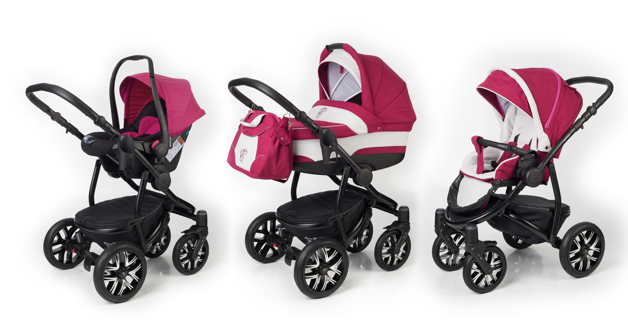 Коляска 3 в 1 Esspero Discovery (шасси Black) Borduex