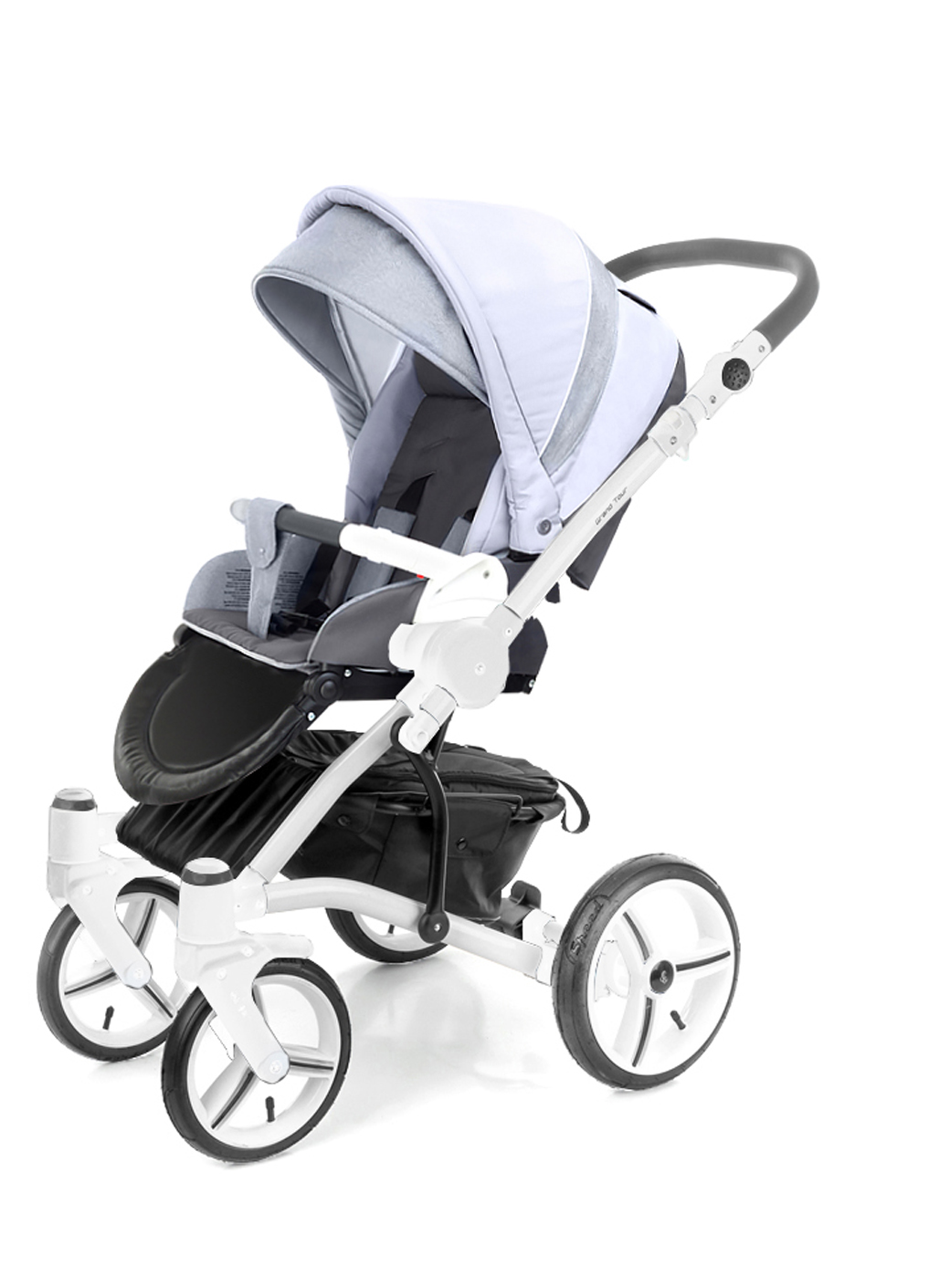 Прогулочная коляска Esspero Grand Tour (шасси White) Grey Stone