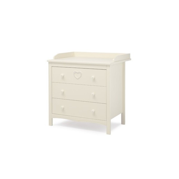 Детская комната Erbesi серия Cuore Бельевой комод Cuore Ivory (слоновая кость)