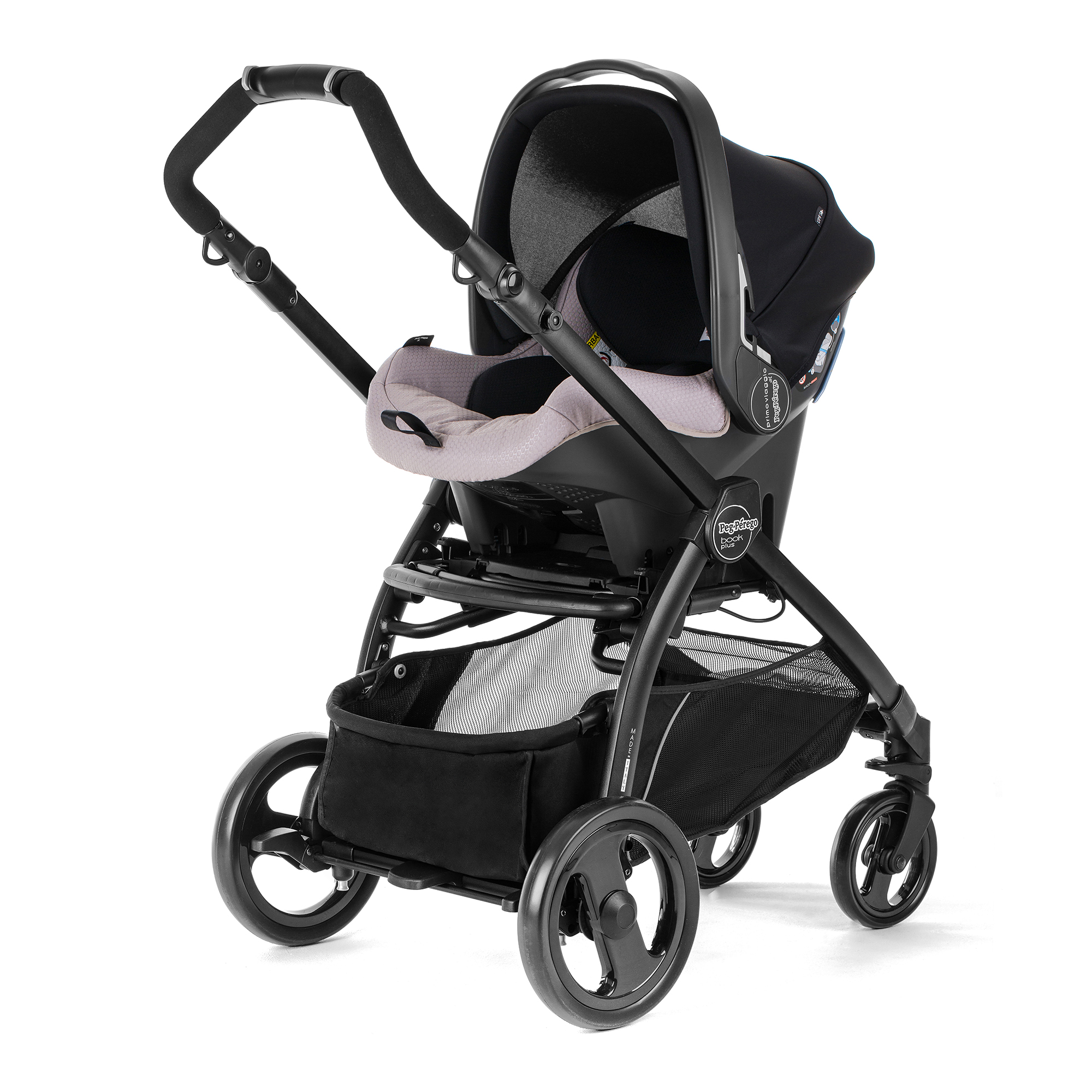 Автокресло Peg Perego Primo Viaggio SL на шасси Book Plus Bloom Beige