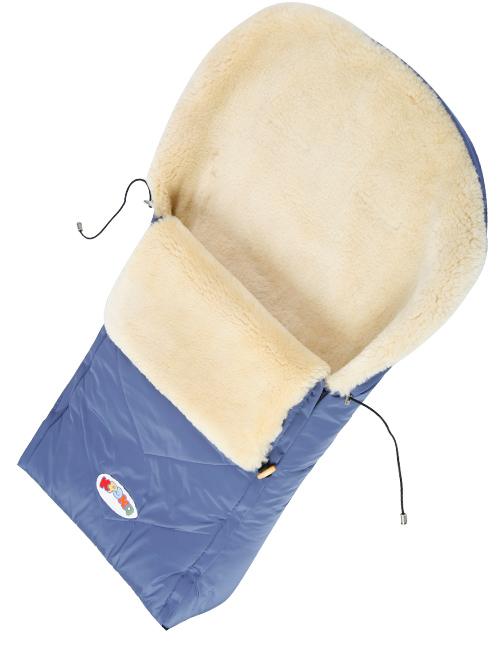Детский конверт из медицинской овчинки «Кроха» Classic XI Dark Blue XI