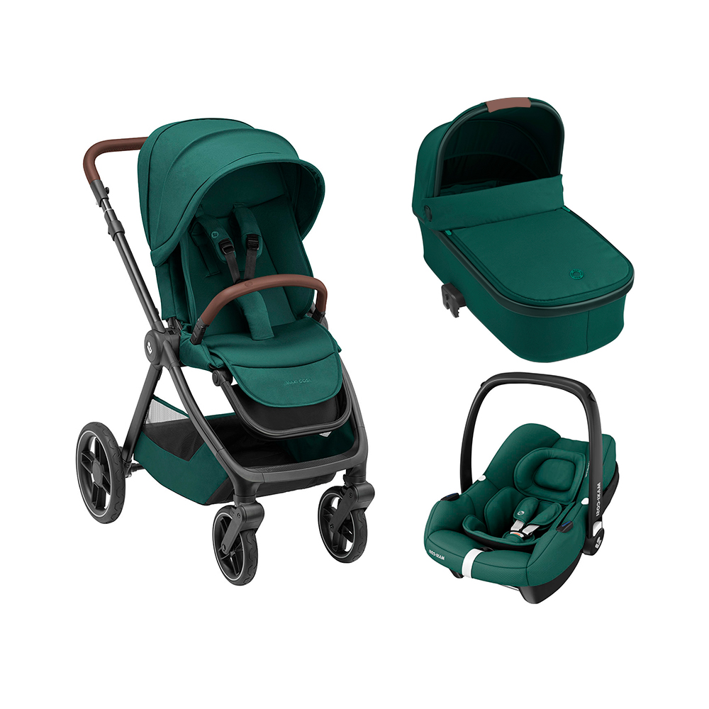 Коляска 3 в 1 Maxi-Cosi Oxford CabrioFix I-Size Essential Green