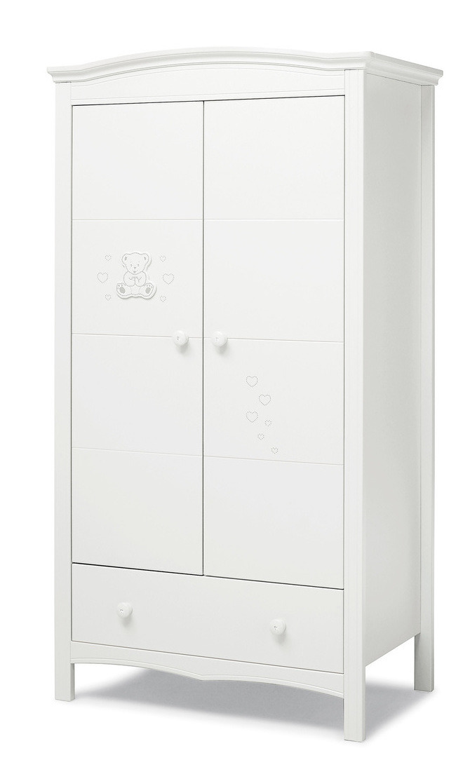 Шкаф двустворчатый Erbesi Incanto White (белый)