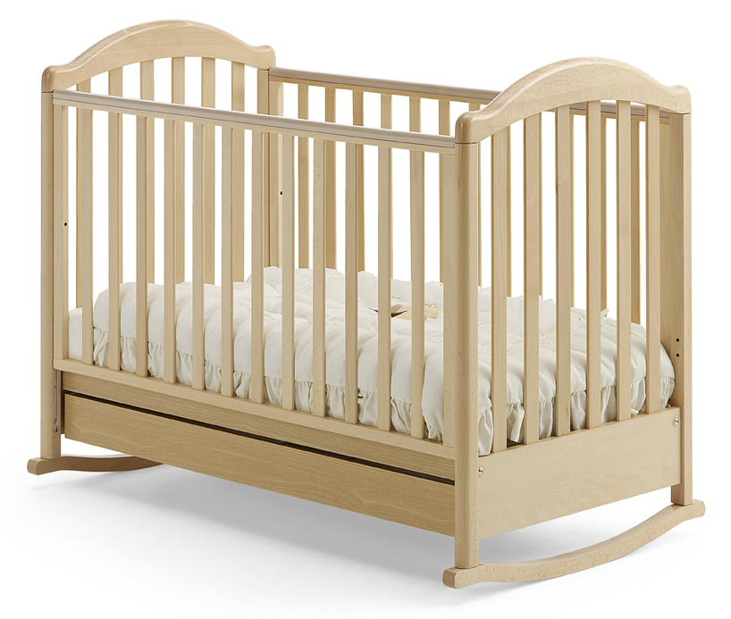 Детская кроватка-качалка Baby Italia Euro Натуральный (Naturale)