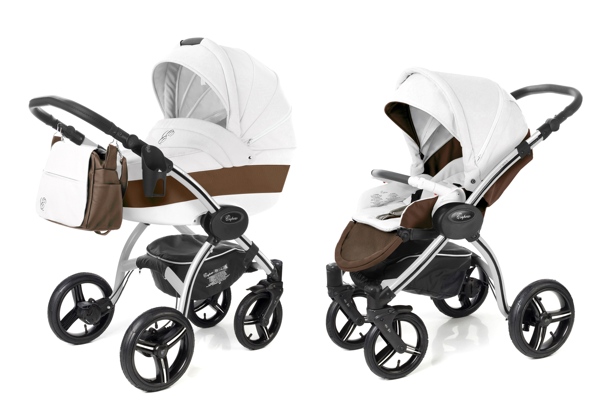 Коляска 2 в 1 Esspero Grand I-Nova (шасси Grey) Canella leatherette