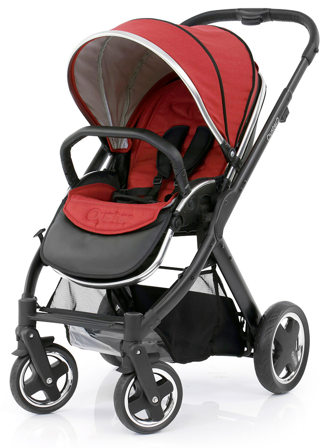 Прогулочная коляска Oyster 2 + Colour Pack (шасси Black) Tango Red
