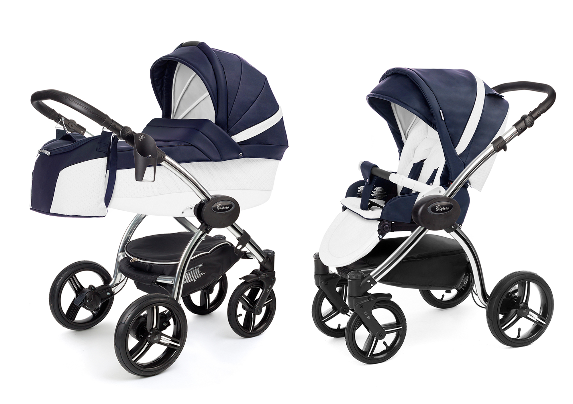 Коляска 2 в 1 Esspero Grand I-Nova (шасси Chrome) Nappa Navy