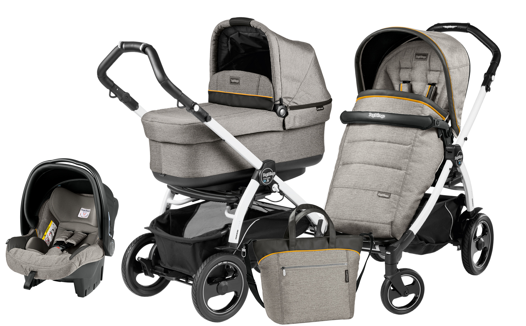 Peg-Perego Book 51S Pop Up Set Modular Luxe Grey