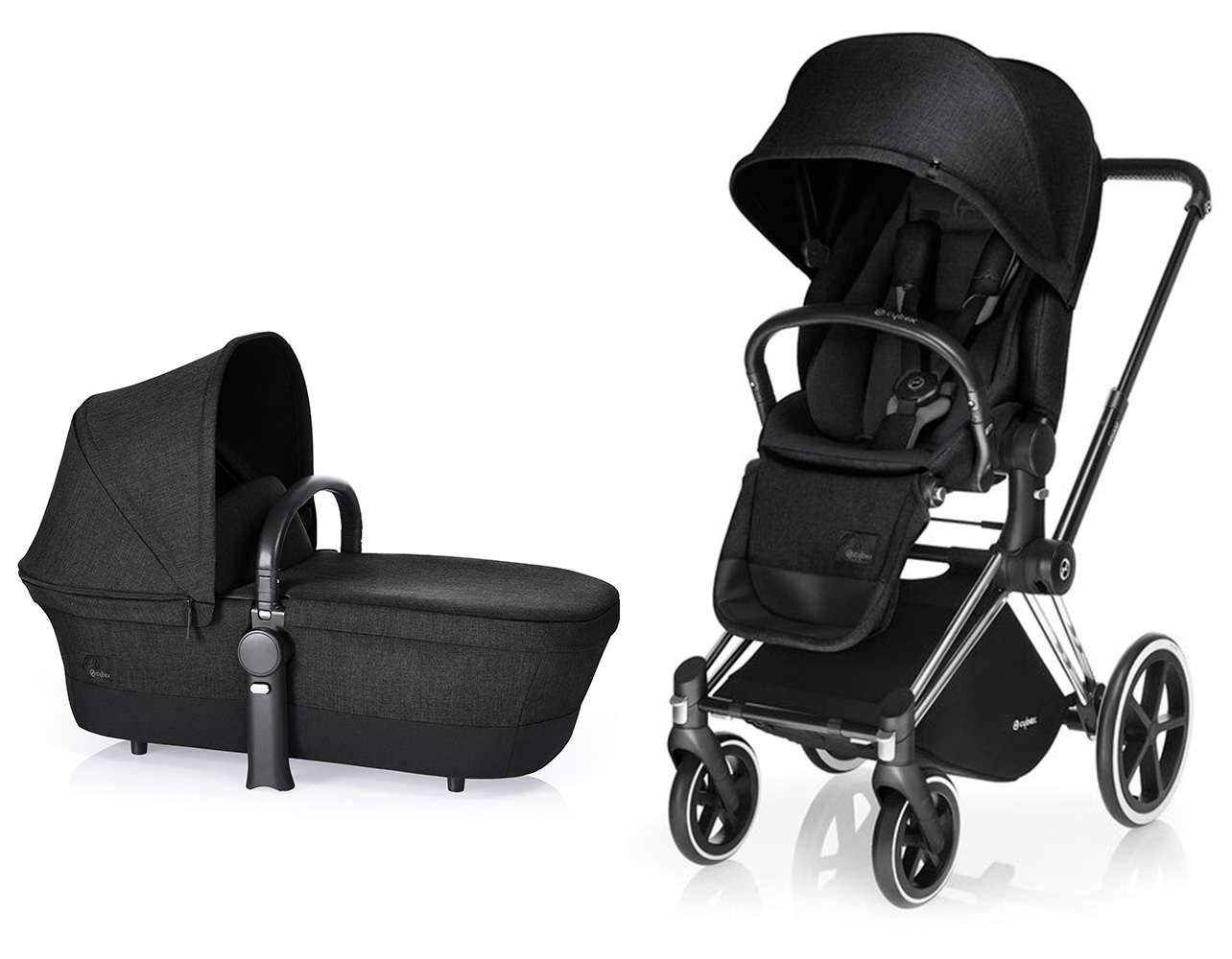 Коляска 2 в 1 Cybex Priam (шасси Trekking) Stardust Black