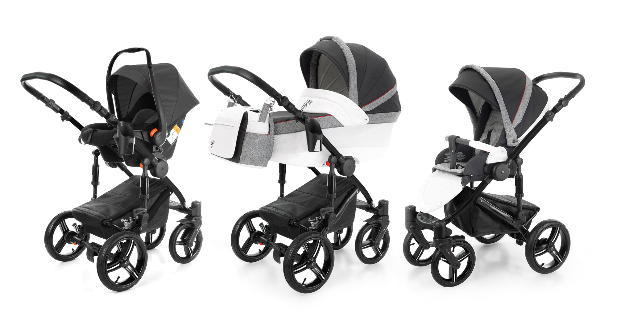 Коляска 3 в 1 Esspero Grand Magic (шасси Black) Royal Grey