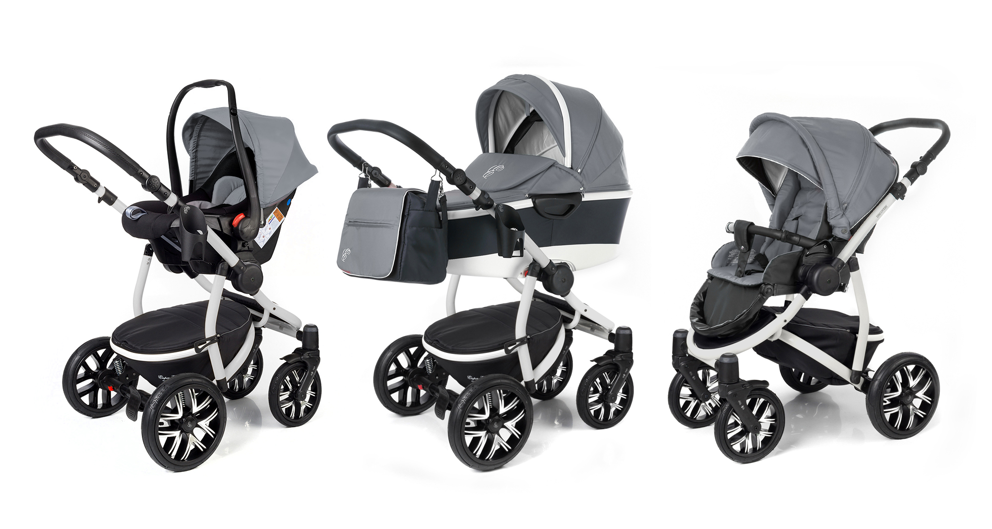 Коляска 3 в 1 Esspero Discovery Alu (шасси Grey) Grey