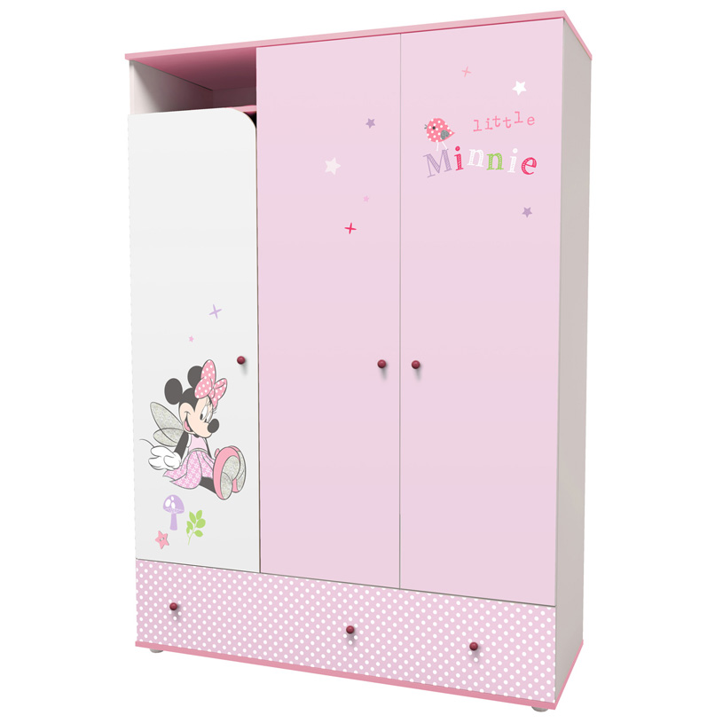 Шкаф трехсекционный Polini Disney baby Минни Маус-Фея
