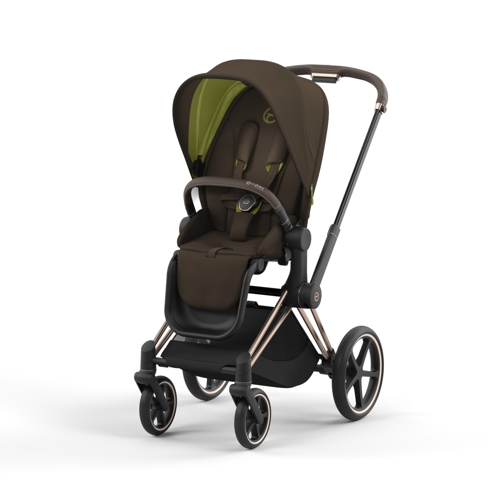 Прогулочная коляска Cybex Priam IV (шасси Rosegold) Khaki Green