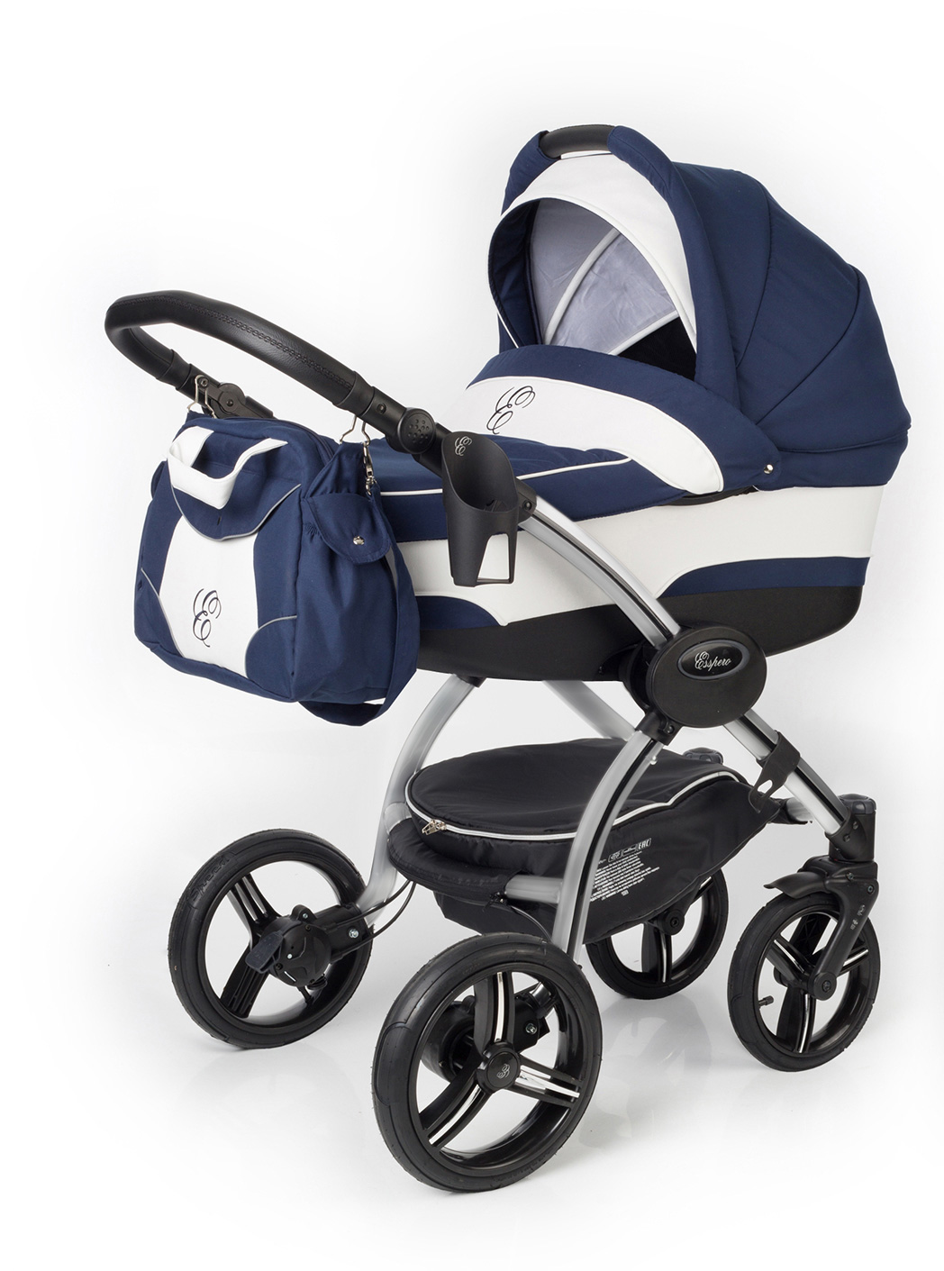 Коляска для новорожденных Esspero I-Nova (шасси Grey) Navy Lux