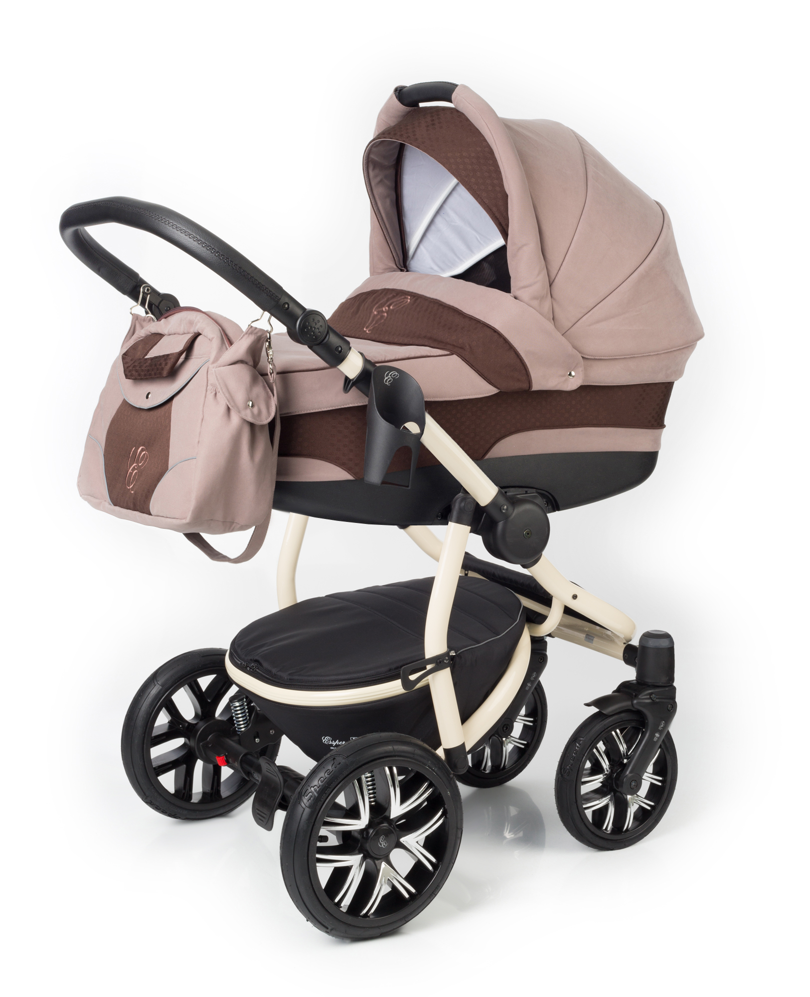 Коляска для новорожденных Esspero Discovery (шасси Beige) Luna