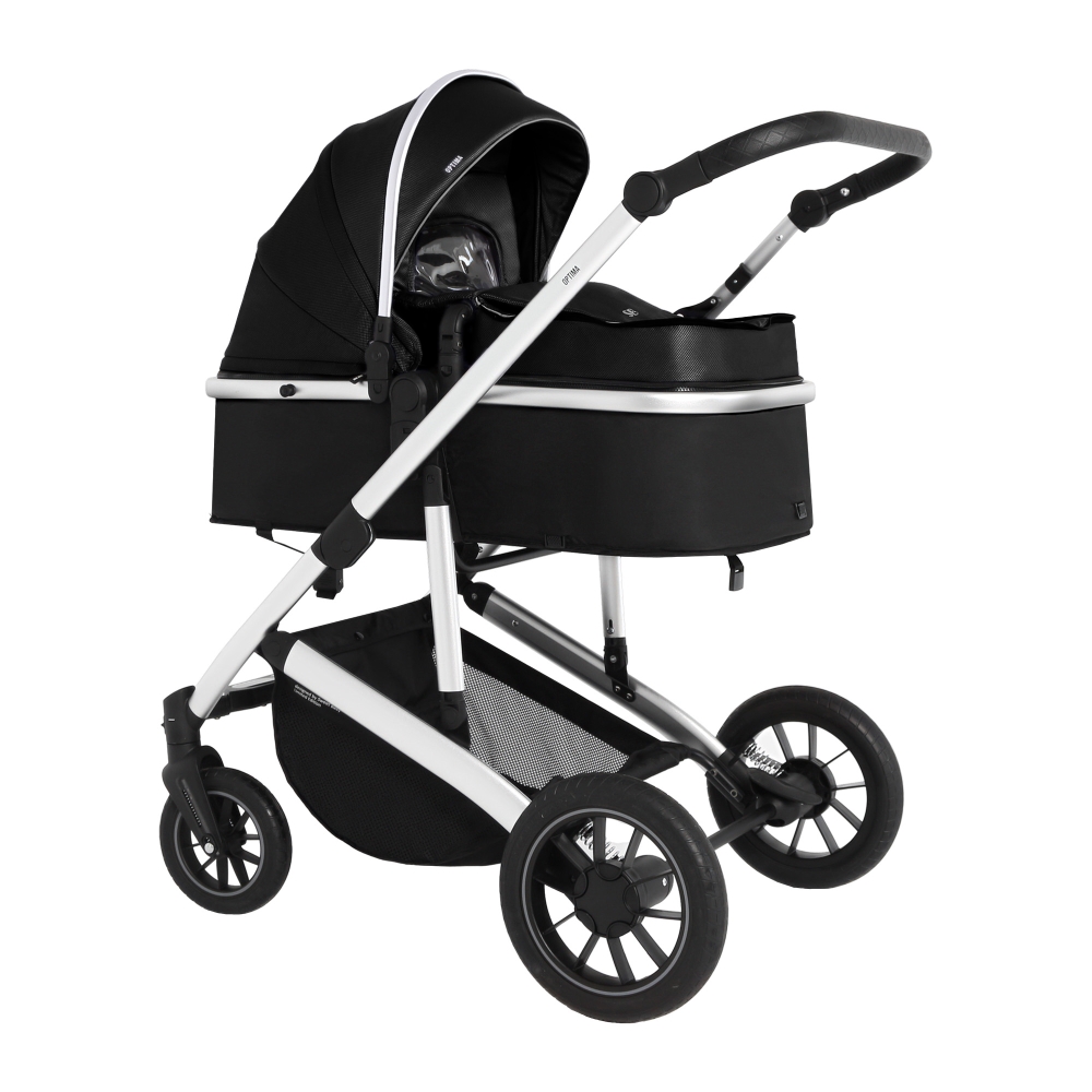 Коляска-трансформер 3 в 1 Sweet Baby Optima Black