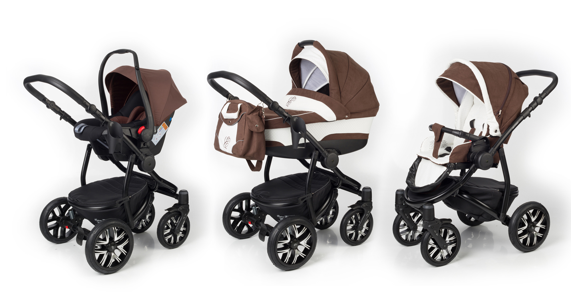 Коляска 3 в 1 Esspero Discovery (шасси Black) Chek