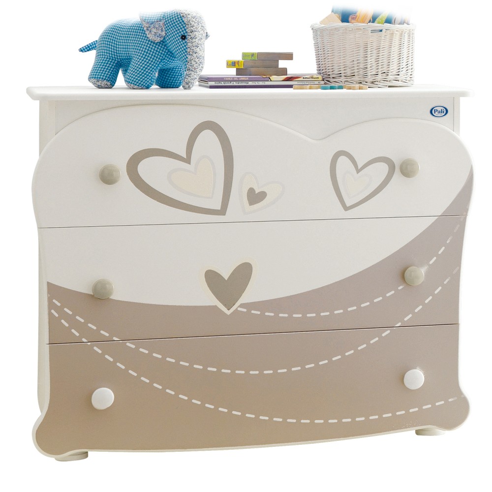 Детская комната Pali My Love Бельевой комод Pali My Love White Grey