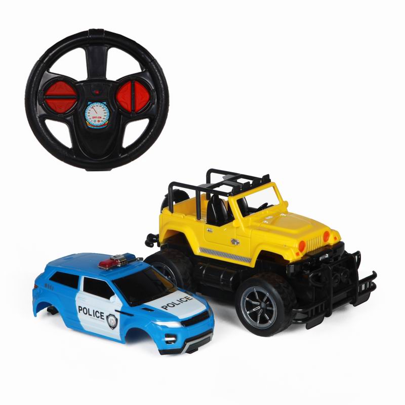 Машина на ру 1:24 со сменным корпусом, аккум. YAKO M6273