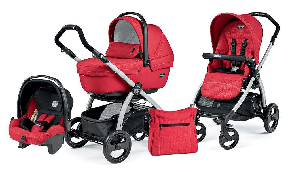 Коляска 3 в 1 Peg Perego Book Plus XL Set Modular Mod Red