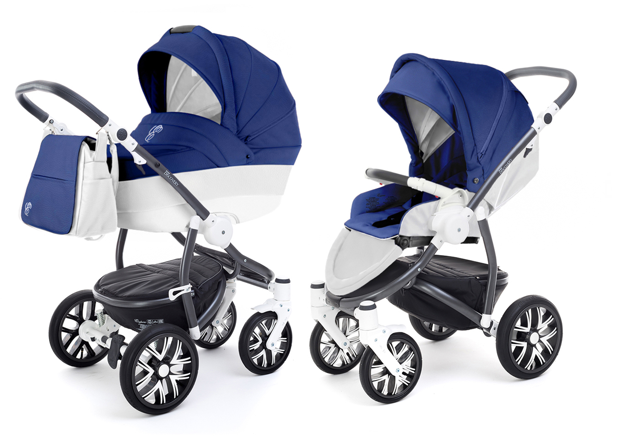 Коляска 2 в 1 Esspero Grand Discovery (шасси Graphite White) Mar leatherette