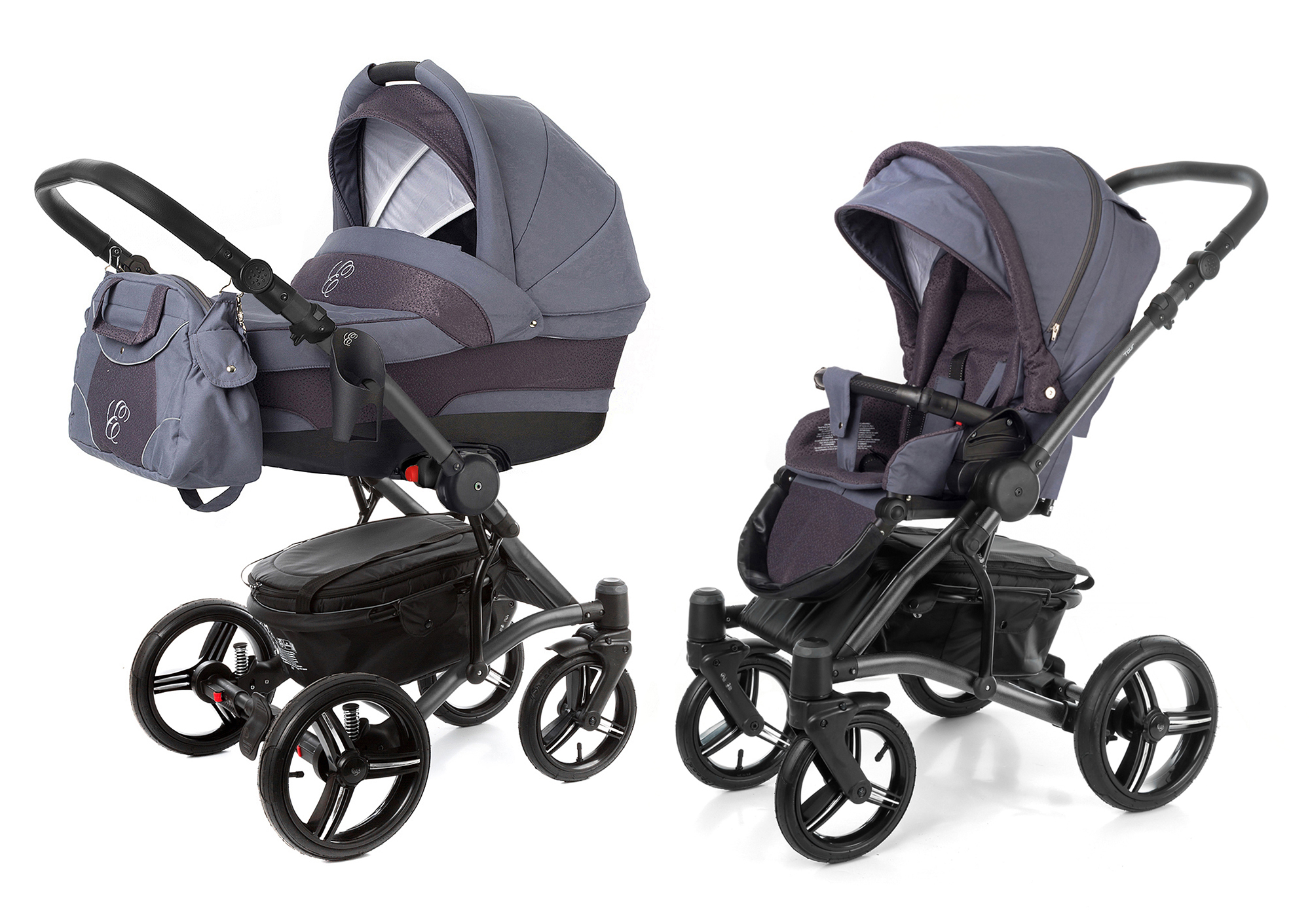 Коляска 2 в 1 Esspero Tour (шасси Graphite) Dark Grey