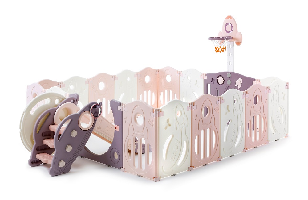 Манеж UNIX Kids SUPREME Space 200x200 Rose