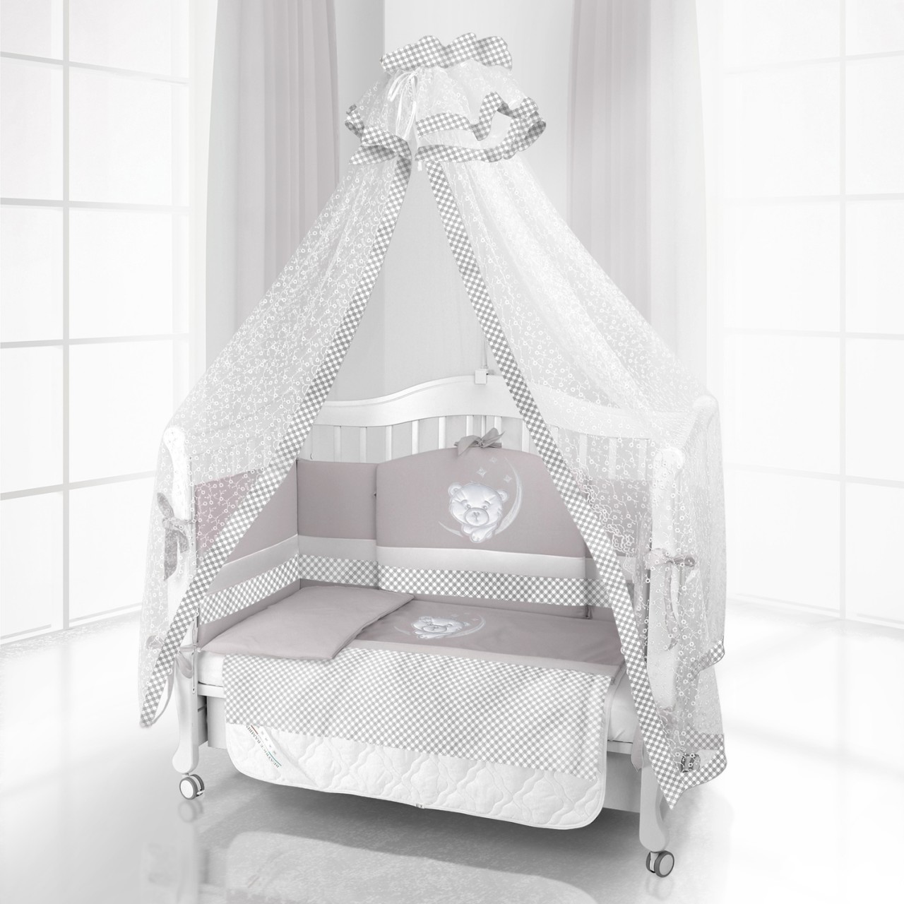 Комплект постельного белья Beatrice Bambini Unico Sogno (120х60) GRIGIO/GRIGIO