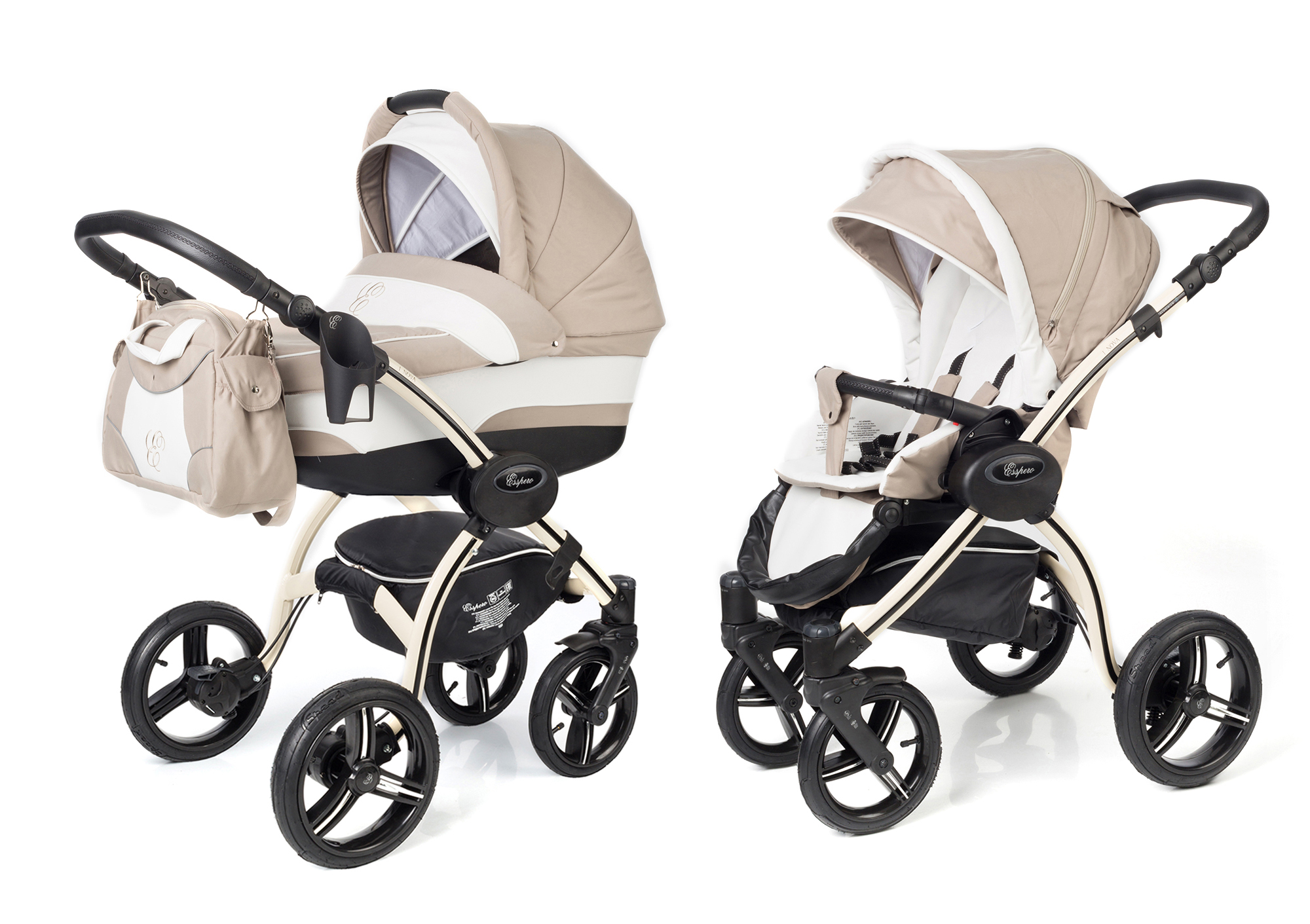 Коляска 2 в 1 Esspero I-Nova (шасси Beige) Khakki Lux