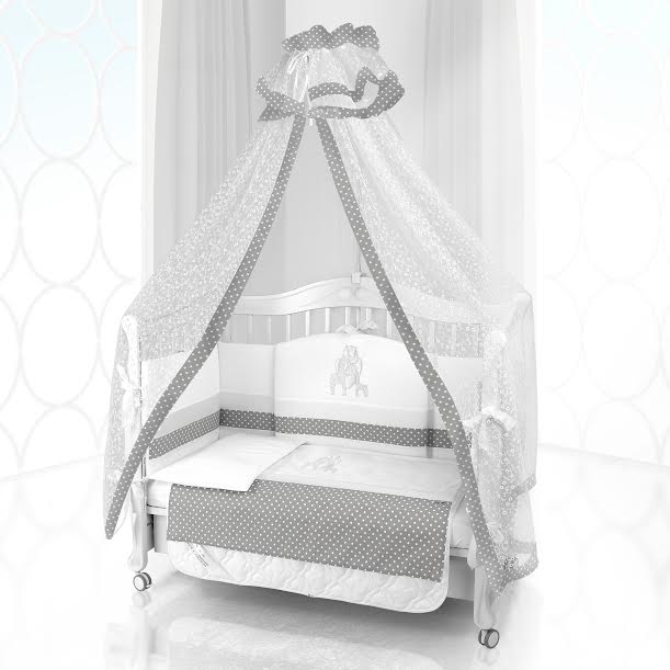 Beatrice Bambini Unico Punto Di Giraffa 120x60 bianco grigio