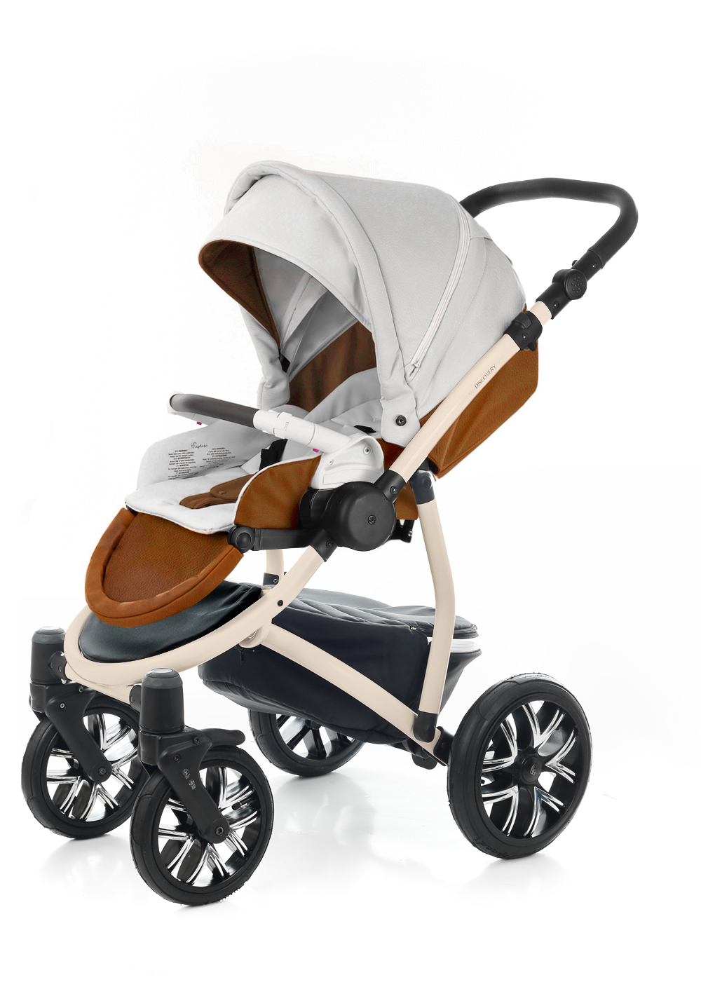 Прогулочная коляска Esspero Grand Discovery (шасси Beige) Orange leatherette