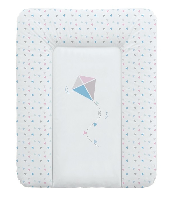 Пеленальный матрац Ceba Baby мягкий на комод 70x50 см Kite Blue/Pink